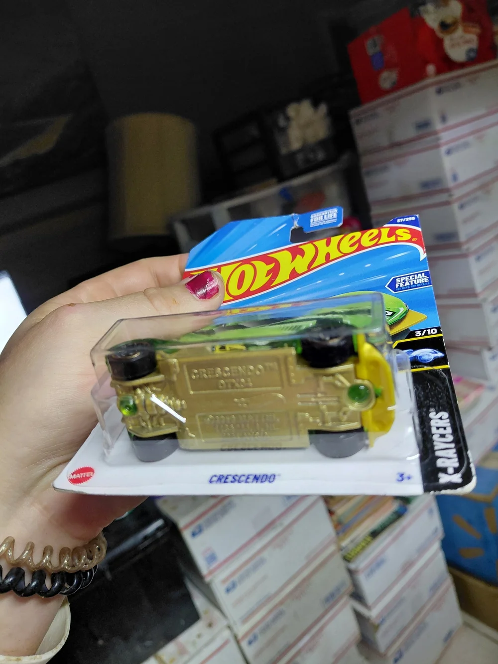 Hot Wheels Crescendo from the 2025 X-Raycers series (3/10, collector number 37/2